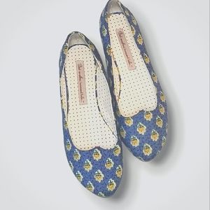 But Another Innocent Tale Blue Silla Vine Flats